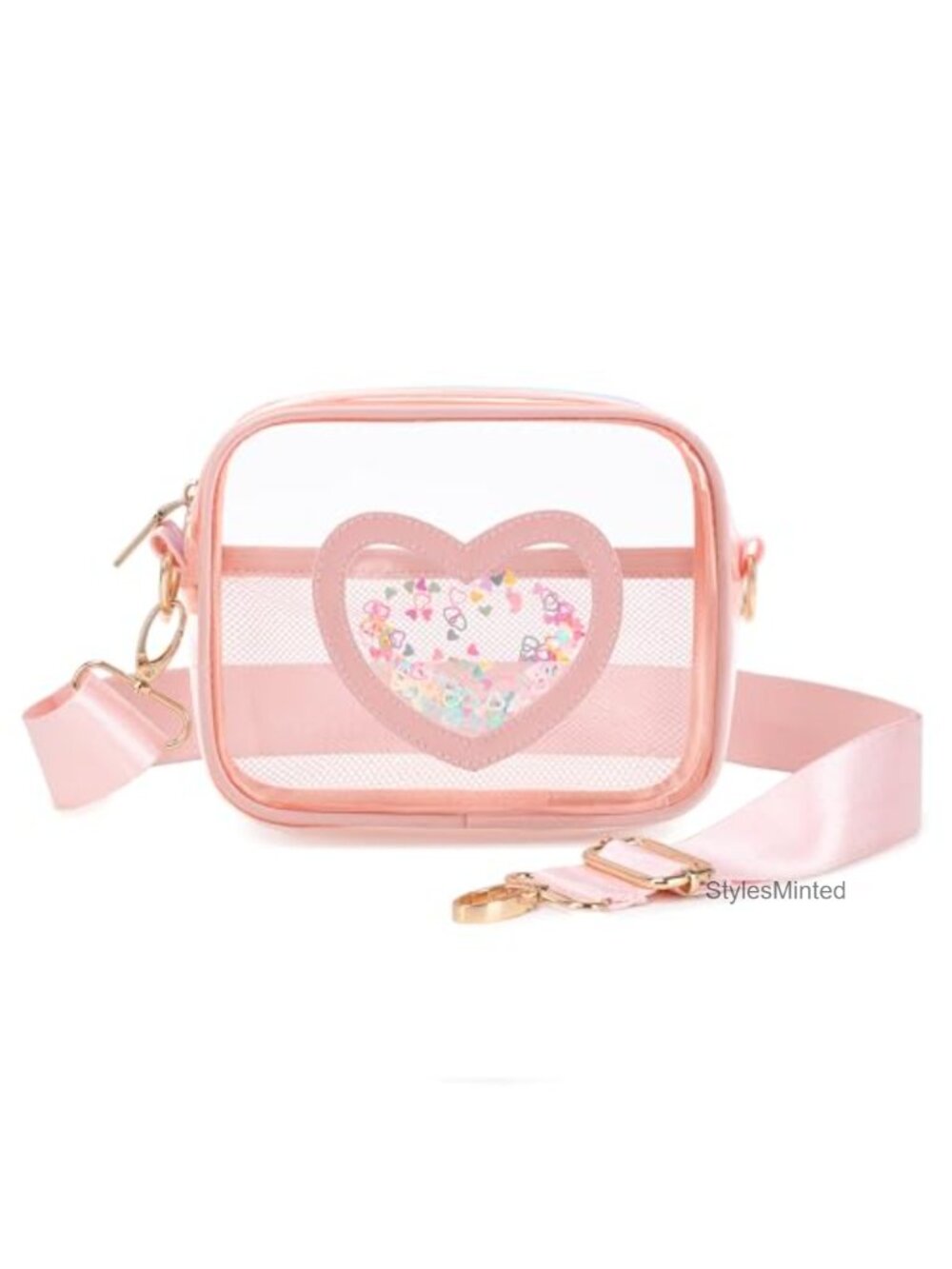 Clear Crossbody Bag Stadium Approved Clear Purse TPU PVC Waterproof Mini Bag
